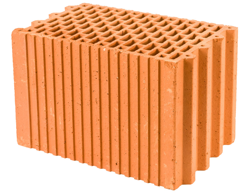 Priečne dierovaná tehla Britterm 25 P+D brúsená